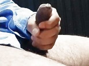 masturbation, amateur, ejaculation-sur-le-corps, énorme-bite, branlette, ejaculation-interne, solo, bite