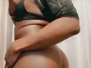 amateur, negra-ebony, bonita, a-solas, polla