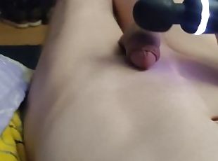 masturbation, orgasme, amateur, ejaculation-sur-le-corps, jouet, ejaculation, solo, bite