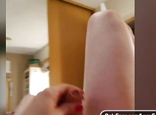 gros-nichons, énorme, masturbation, monstre, transsexuelle, amateur, énorme-bite, point-de-vue, bite