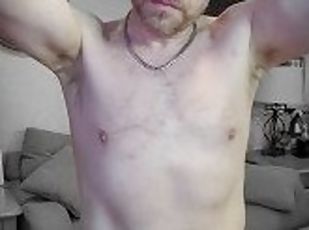 papa, masturbation, amateur, énorme-bite, gay, branlette, webcam, solo, pappounet, bite