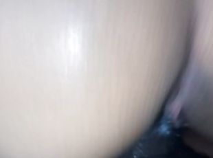 Riding dick in Stepmom's living room