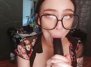 amateur, fellation, ados, jouet, webcam, petit-ami, solo, brunette