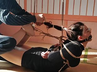 asiatique, extrême, bdsm, bas, chinoise, bondage, brunette