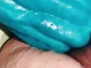 Squirting on hankeys dildo