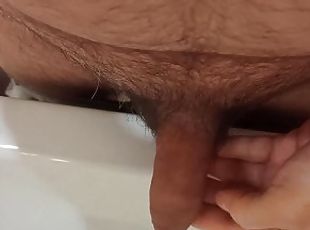 bañando, meando, amateur, casero, a-solas