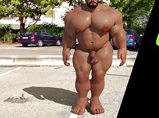 asiatique, public, gay, solo, musclé