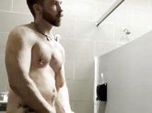 bañando, público, amateur, chorro-de-corrida, gay, paja, ducha, pillada, a-solas, musculada