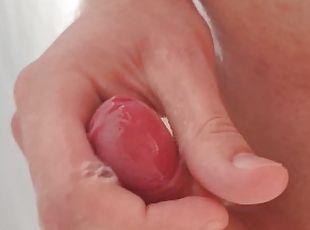 masturbation, amateur, ejaculation-sur-le-corps, énorme-bite, branlette, solo, bite