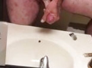 Masturbation with big cumshot