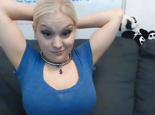 gros-nichons, masturbation, chatte-pussy, babes, jouet, blonde, naturel, webcam, gros-seins, solo