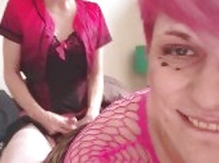 travesti, amatör, anal, üstüneyüzüne-boşalma, vajinadan-sızan-sperm, küçük-memeler