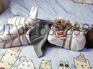 asiatisk, strømpebukser, japans, bdsm, strømper, fetish, bondage