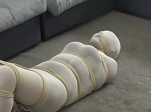 asiatique, collants, bdsm, bas, fétiche, chinoise, bondage, brunette