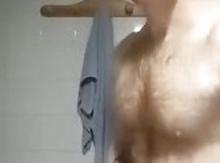 baignade, masturbation, russe, amateur, ejaculation-sur-le-corps, sperme, solo, musclé, bite