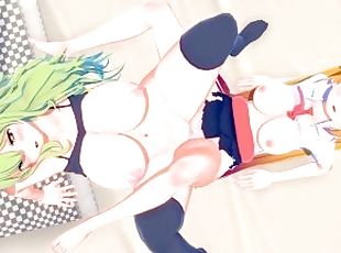 tetas-grandes, sirvienta, masturbación, amateur, lesbiana, adolescente, anime, hentai, 3d, tetas