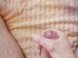 masturbation, amateur, ejaculation-sur-le-corps, énorme-bite, branlette, point-de-vue, ejaculation, solo, bite