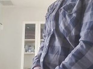 papa, masturbation, amateur, ejaculation-sur-le-corps, gay, secousses, ejaculation, chevauchement, solo, pappounet