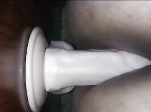 dilettant, anal-sex, spielzeug, tranny, dildo, allein, neckend