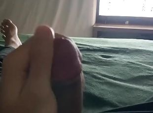 masturbation, amatör, cumshot, gigantisk-kuk, avrunkning, pov, sprut, ensam, verklighet, kuk