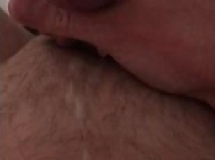 masturbation, amateur, ejaculation-sur-le-corps, énorme-bite, branlette, ejaculation-interne, ejaculation, britannique, solo, bite