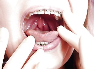 ASMR and close-ups: Giantess Vore Fetish - Eating Cars from chocolate. Braces. (Arya Grander)