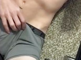 masturbation, ejaculation-sur-le-corps, gay, solo, musclé, bite