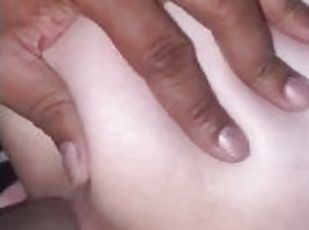 amatør, anal, stor-pikk, interracial, milf, creampie, par, cum, pikk