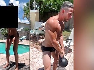 cul, en-plein-air, amateur, cam, couple, voyeur, collège, bout-a-bout, musclé, séance-dentraînement