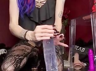 Clear dildo