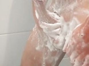 baignade, énorme, masturbation, amateur, énorme-bite, hardcore, branlette, douche, solo, réalité