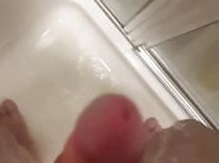 bañando, swinger, amateur, maduro, polla-enorme, ducha, a-solas, polla