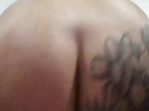 dilettant, anal-sex, dildo, allein, tattoo