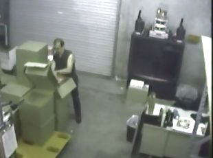 Couple having Blowjob at warehouse