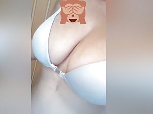 gros-nichons, chatte-pussy, amateur, seins, solo, brunette