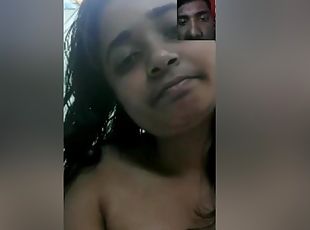 Today Exclusive- Cute Desi Girl Showing Her Boobs And Pussy On Video Call