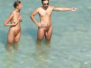 en-plein-air, public, amateur, fellation, cam, plage, espion, voyeur