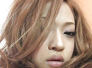 asiatique, masturbation, chatte-pussy, ados, jouet, japonais, black, rousse, bas, lingerie