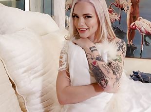 Naughty inked step sister Alex Grey POV sex video