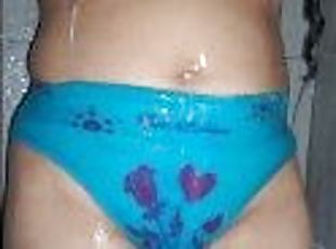 bañando, tetas-grandes, casero, pareja, natural, tetas, ducha