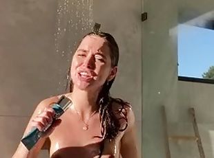 baignade, amateur, anal, fétiche, douche