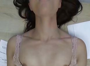 tettone, ufficio, tettone-busty, culo, brunette, reali