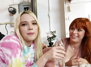 Stunning Kenna James and Penny Pax enjoy during FFM threesome