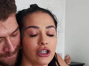 Kinky Tattooed Katrina Gets A Pervy Massage: Xander Corvus nailing hot brunette babe Katrina Jade - reality hardcore