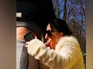 lunettes, en-plein-air, amateur, fellation, hardcore, couple, voiture, horny, pute, brunette