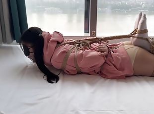 asia, bdsm-seks-kasar-dan-agresif, stocking-stockings, sudut-pandang, mengagumkan, fetish-benda-yang-dapat-meningkatkan-gairah-sex, menyumbat, cina, bondage-seks-dengan-mengikat-tubuh, berambut-cokelat