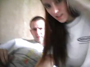 Pretty teen fuck with boyfriend on webcam