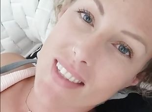 clito, masturbation, orgasme, blonde, webcam, solo