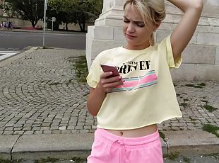 amatör, avsugning, tonåring, pov, blond