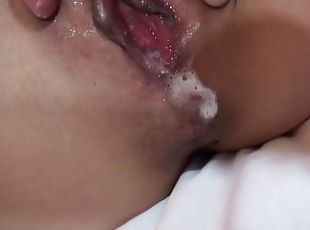 asia, vagina-pussy, cumshot-keluarnya-sperma, creampie-ejakulasi-di-dalam-vagina-atau-anus-dan-keluarnya-tetesan-sperma, manis-sweet, pacar-cowok